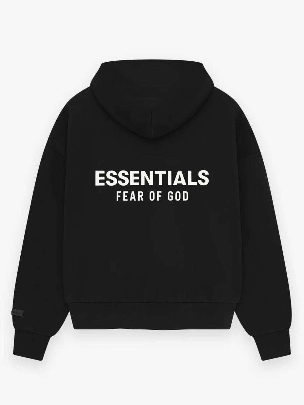 Essentials by Fear of God Black Crewneck with White Back Logo
